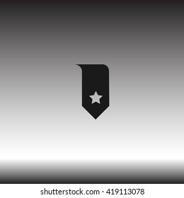 Bookmark icon vector