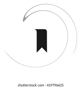 Bookmark icon vector