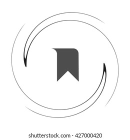 Bookmark icon vector