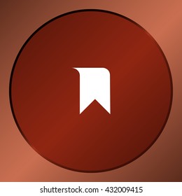 Bookmark icon vector