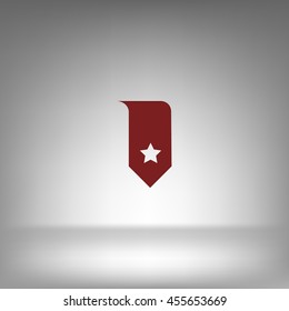 Bookmark icon vector