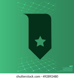 Bookmark icon vector