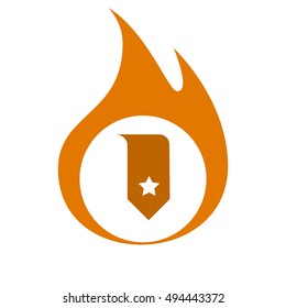 Bookmark icon vector