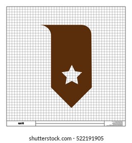 Bookmark icon vector