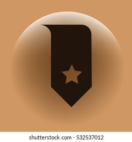 Bookmark icon vector