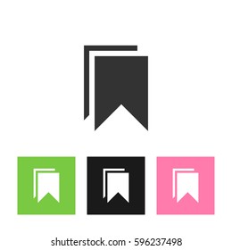 Bookmark icon vector.