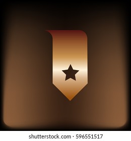 Bookmark icon vector