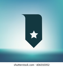 Bookmark icon vector