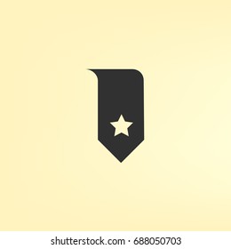 Bookmark icon vector