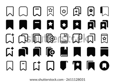 Bookmark Icon, Bookmark Icon Vector