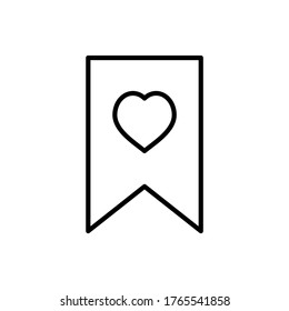 Bookmark icon vector,  add bookmark symbol icon flat design