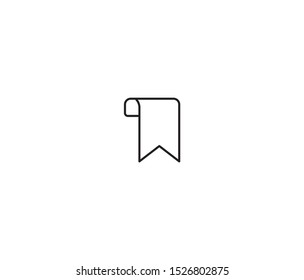 bookmark icon vector design element logo template