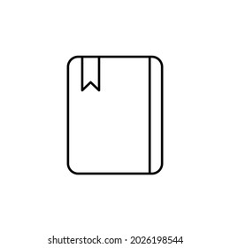 Bookmark Icon. Vector Design Illustration with white Background