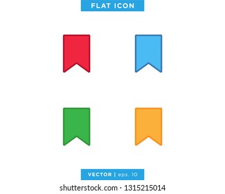 Bookmark Icon Vector Design Template