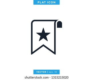 Bookmark Icon Vector Design Template