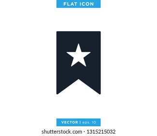 Bookmark Icon Vector Design Template