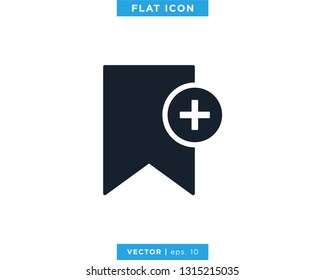 Bookmark Icon Vector Design Template