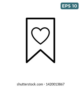 bookmark icon vector design template