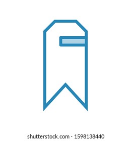 Bookmark icon vector design template