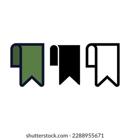 bookmark icon vector design templates 