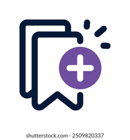 Icono de marcador. Icono de Vector de doble tono para su Sitio web, móvil, presentación y diseño de logotipo.