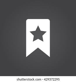 bookmark icon vector, favorite solid logo illustration, pictogram isolated on black
