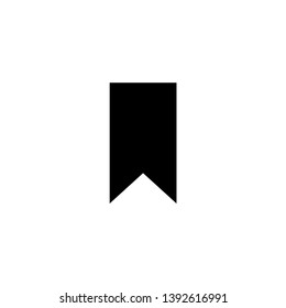 Bookmark icon vector. Flat design style on white background.