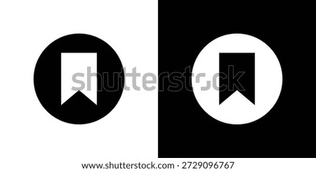 Bookmark icon vector graphics. filled vector sign, Symbol illustration.