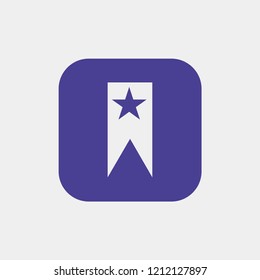bookmark icon, vector illustration
