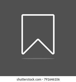 Bookmark Icon. Vector Illustration.