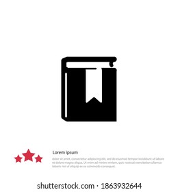 bookmark icon. Vector illustration EPS 10.