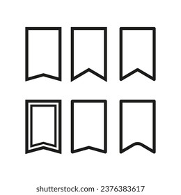 Bookmark icon. Vector illustration. EPS 10.