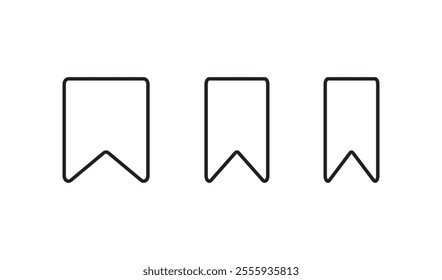 Bookmark icon vector illustration. Bookmark flat icon symbol