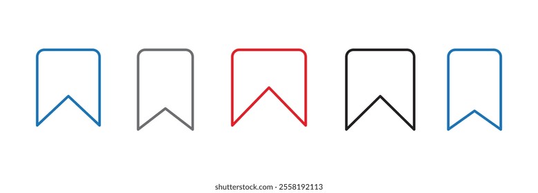 Bookmark icon, vector illustration. Flat design style. vector bookmark icon illustration isolated on white background, bookmark icon Eps10. bookmark icons graphic design vector symbols.