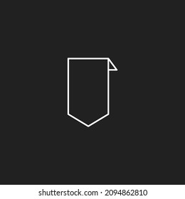 Bookmark icon. Vector illustration for graphic design, Web, UI, app.
