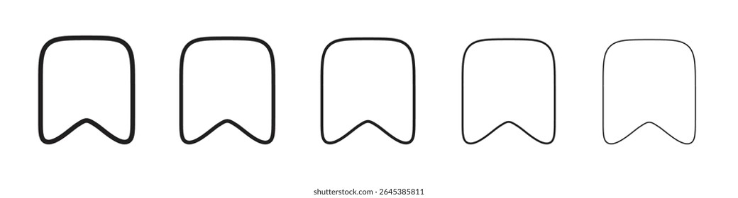 Bookmark icon vector illustration isolated