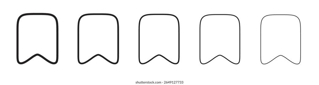 Bookmark icon vector illustration isolated