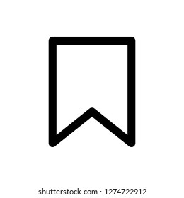 Bookmark Icon Vector Illustration in Line Style for Any Purpose