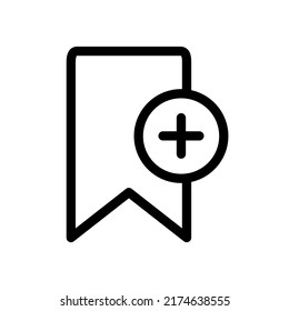 bookmark icon vector illustration logo template for many purpose. Isolated on white background. unique style
