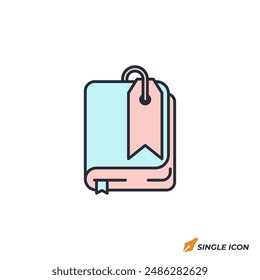 Bookmark icon vector illustration. Bookmark symbol isolated on white background