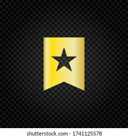 Bookmark icon vector illustration.Favorite button web symbol