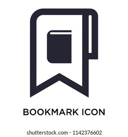 Bookmark icon vector isolated on white background for your web and mobile app design, Bookmark logo concept