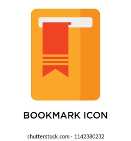 Bookmark icon vector isolated on white background for your web and mobile app design, Bookmark logo concept