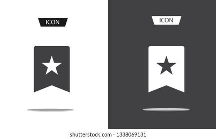 Bookmark icon vector isolated on white background.