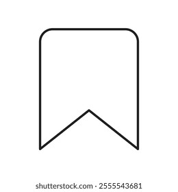 Bookmark icon vector isolated on white background.