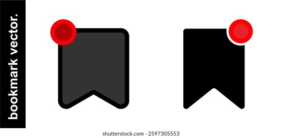 bookmark icon vector isolated on transparent background,symbol