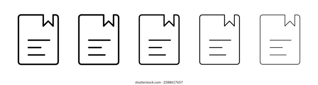 Bookmark icon Vector logo sign