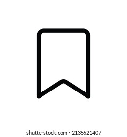 Bookmark icon vector. Mark sign