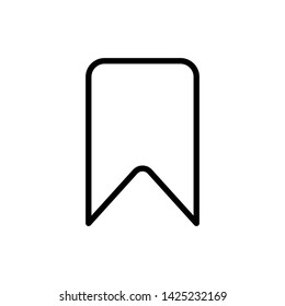 Bookmark icon vector on white background