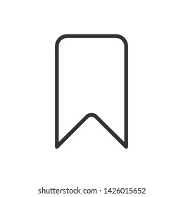 Bookmark icon vector on white background